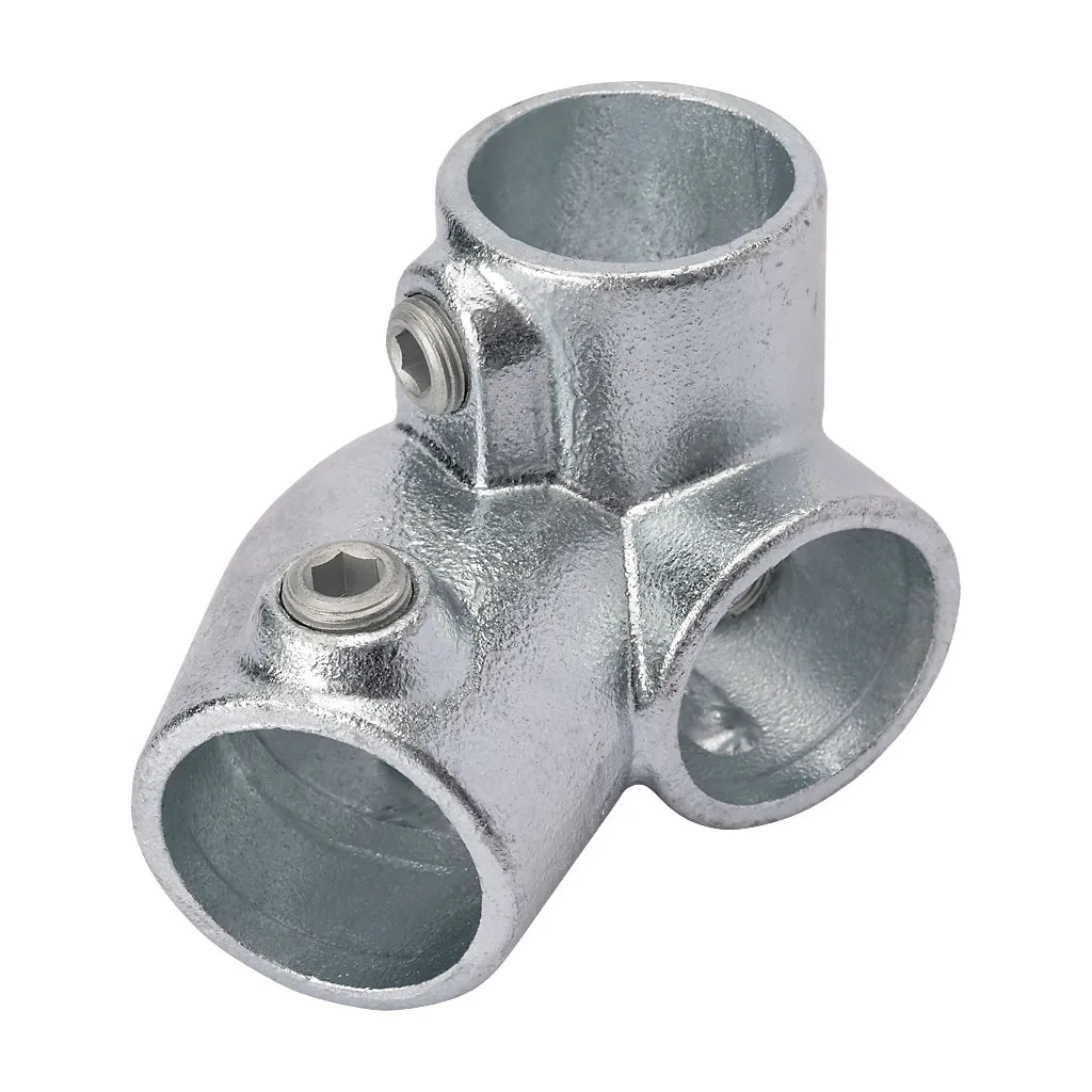 321LC Middle Left Hand Sloping Down Side Outlet Elbow 30-45° To Suit 42.4mm Tube