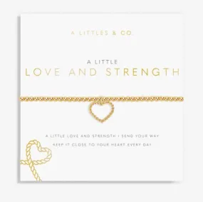 A Little Love and Strength Gold Bracelet