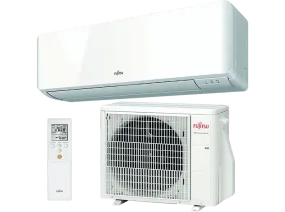 Aire acondicionado - Fujitsu ASY35-KMCC, Split 1x1, 2924 fg/h, 3440 kcal/h,Inverter,Bomba de calor,Blanco