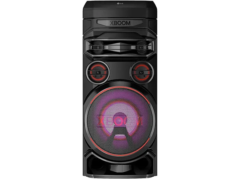 Altavoz - LG RNC7, Luces Multi Color, Efectos DJ. Función karaoke. Efectos de Voz, Negro