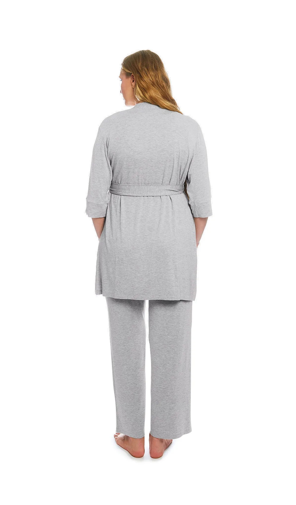 Analise 3-Piece Heather Grey Solid