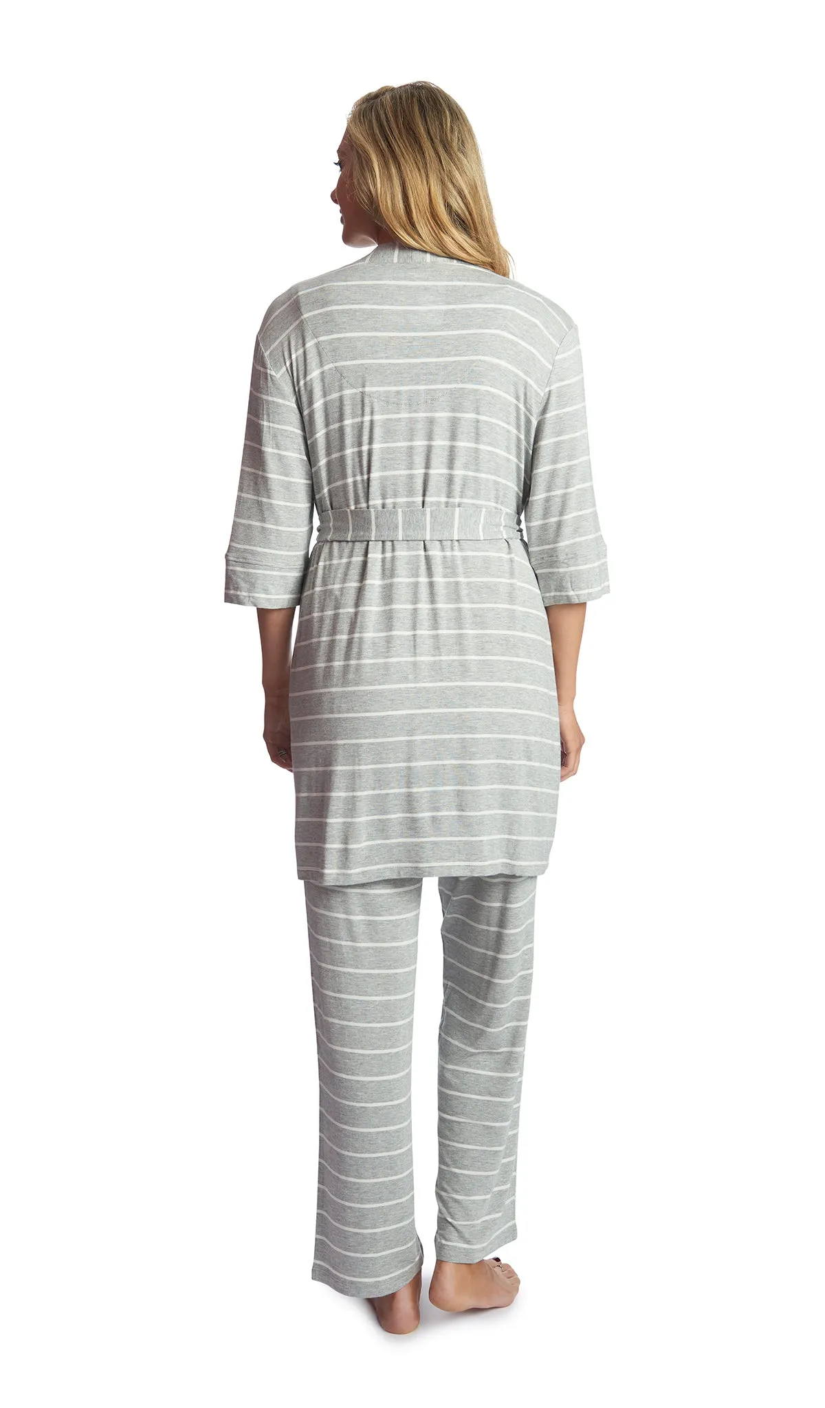 Analise 3-Piece Heather Grey Stripe