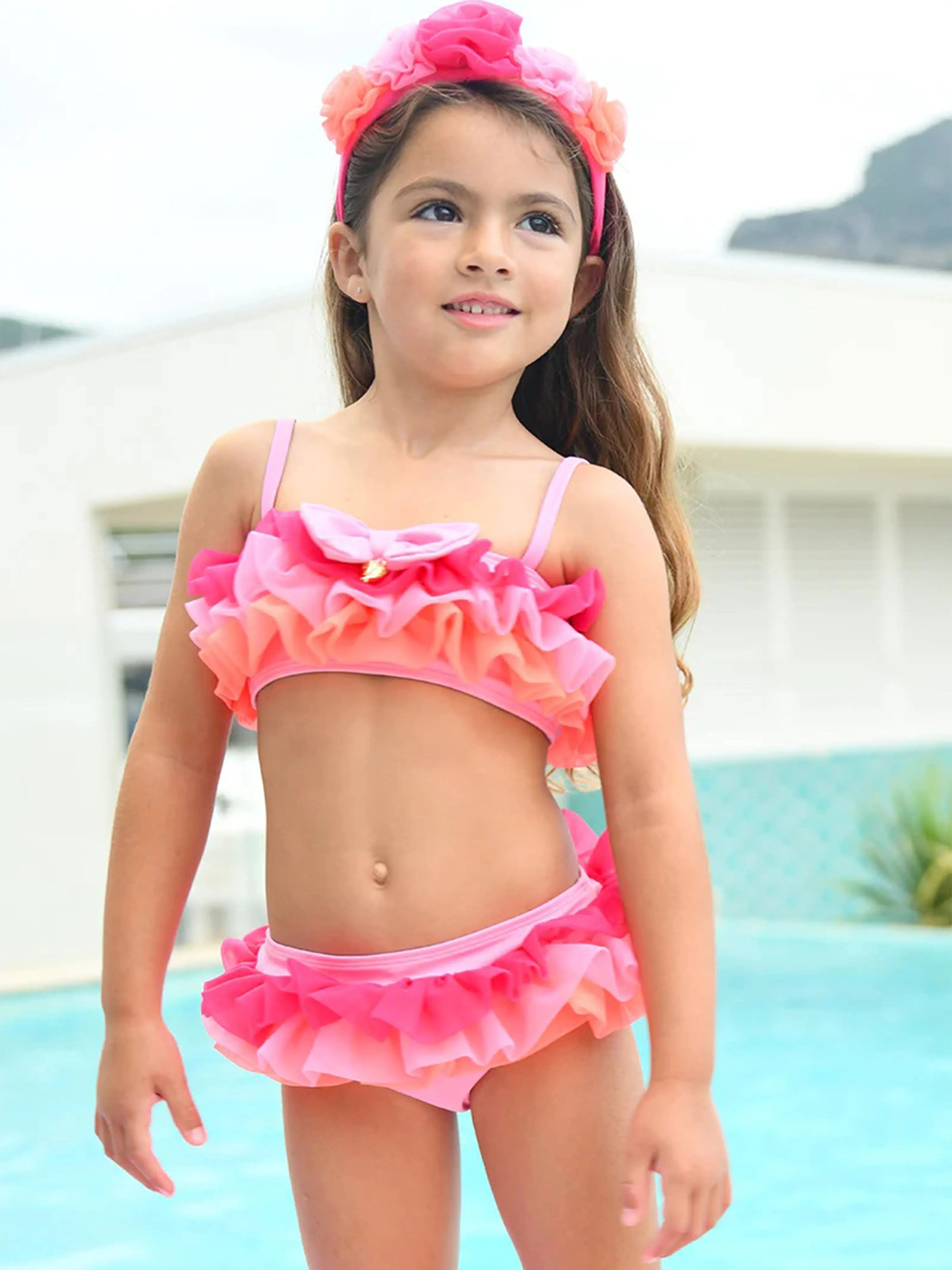 Angels Face Girls Lina Tutu Bikini in Pink