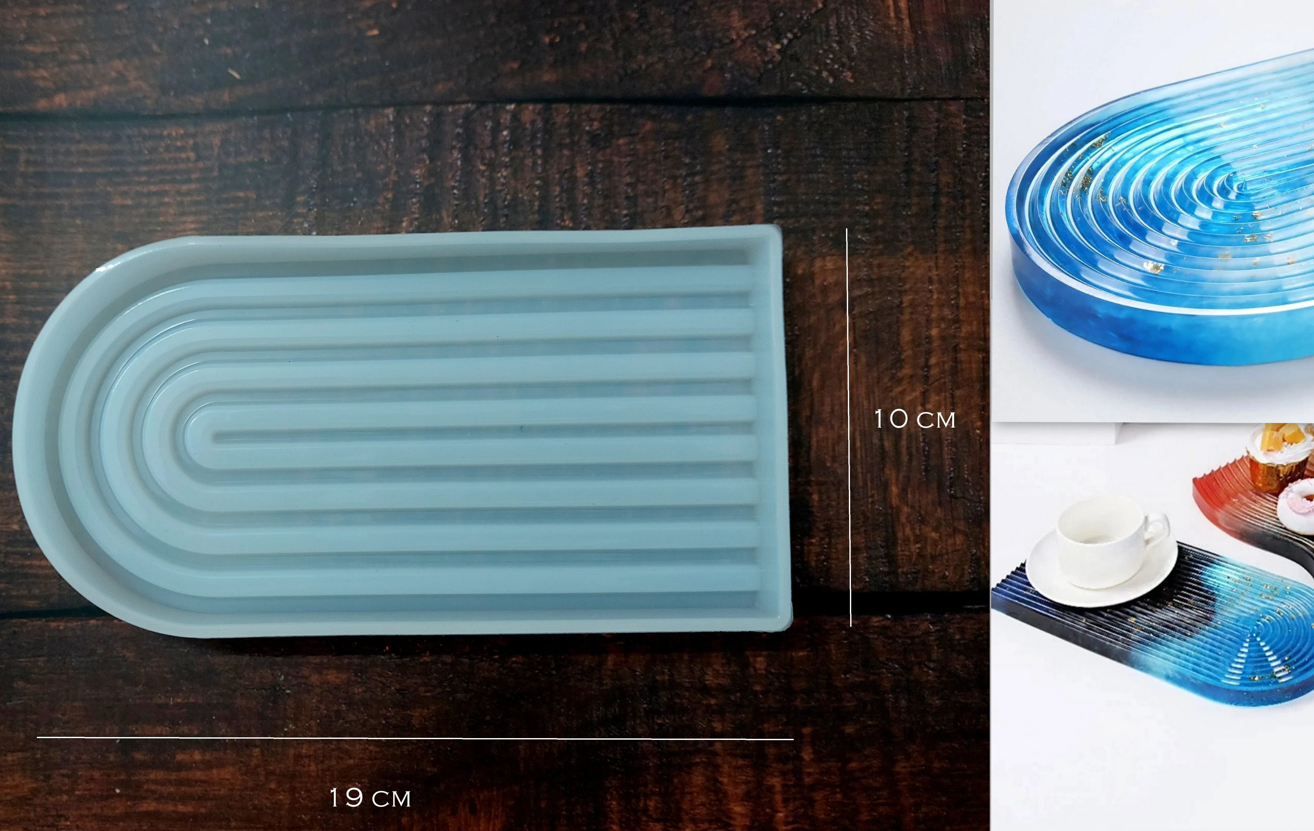 Arch Tray / Plate / Soap stand Small Silicone Mold  For Resin crafts and Cement crafts