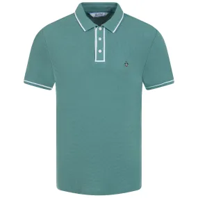 Archive Organic Cotton Earl Mesh Polo Oil Blue - AW23