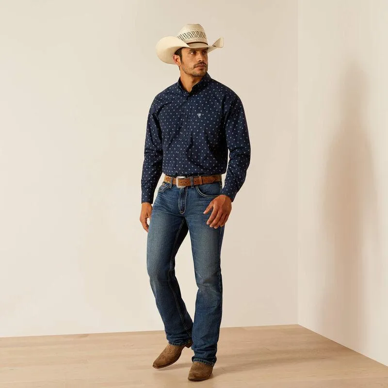 Ariat Men's Percy Midnight Classic Fit Long Sleeve Western Shirt 10048382