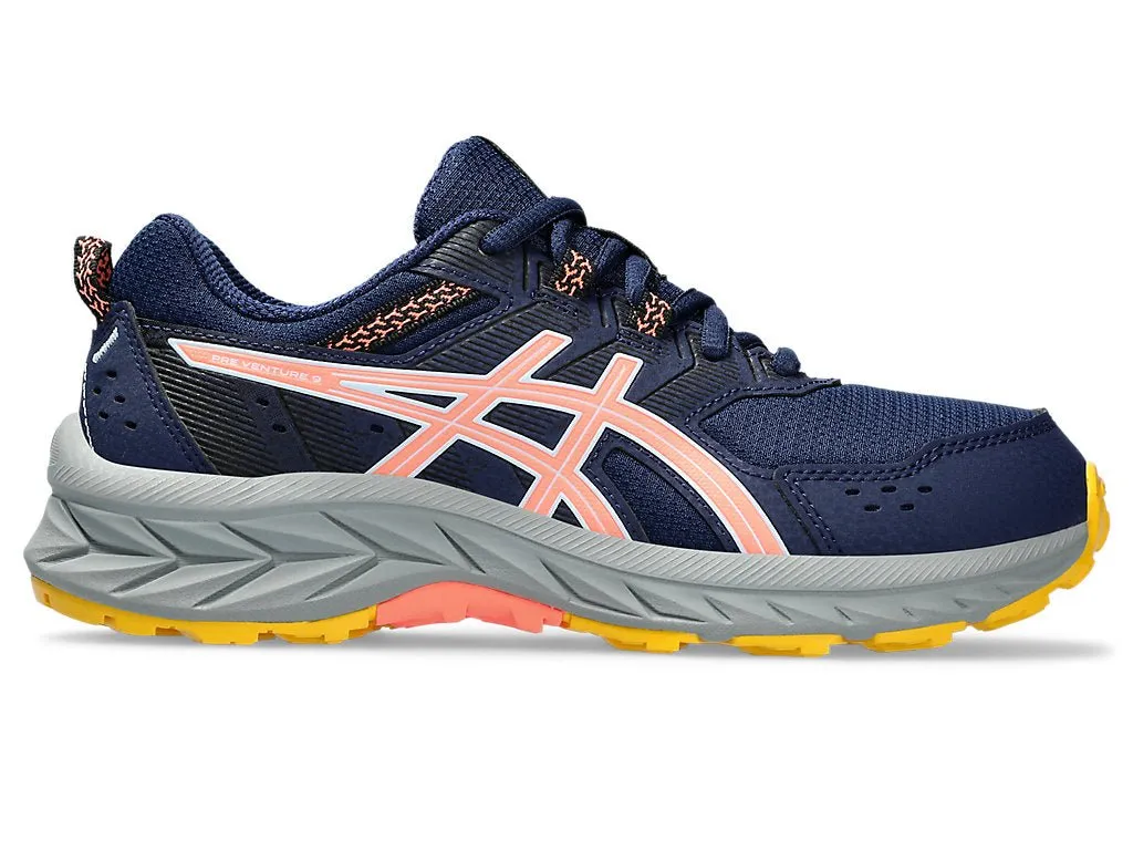 ASICS JUNIOR GEL VENTURE 9 BLUE/BLACK/CORAL