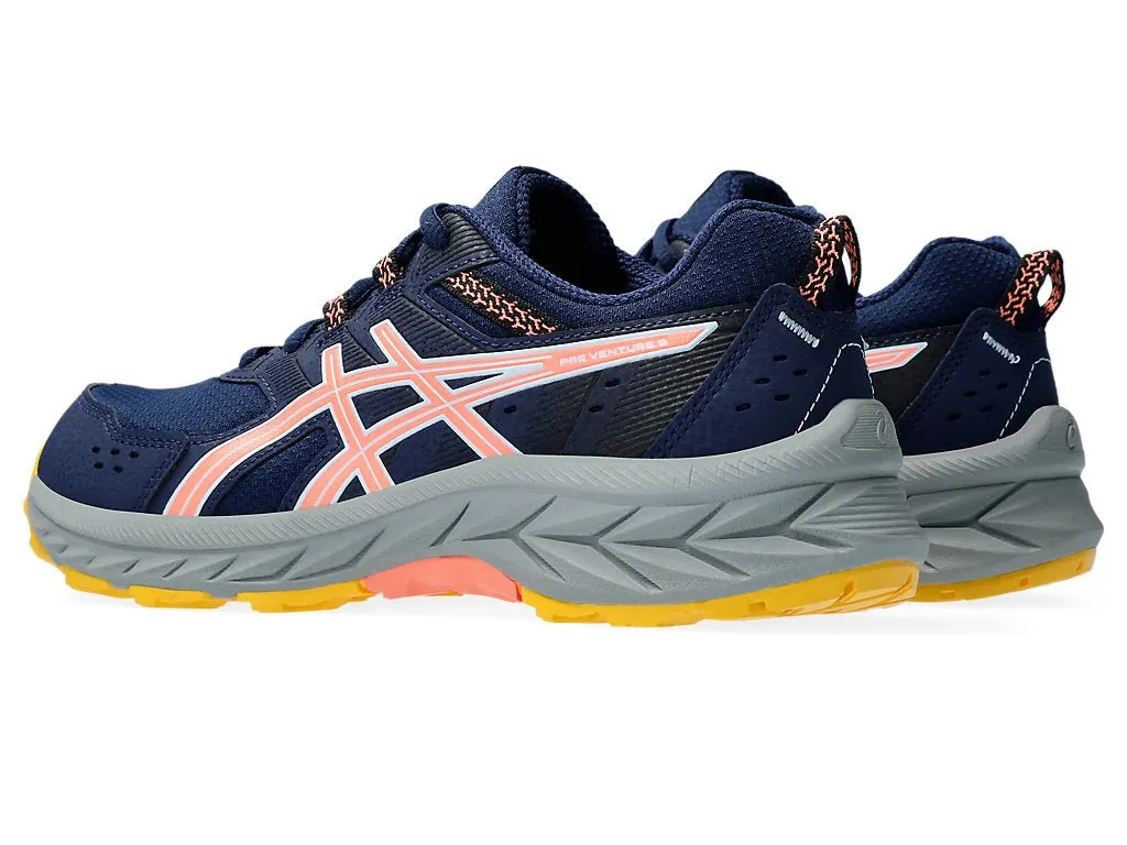 ASICS JUNIOR GEL VENTURE 9 BLUE/BLACK/CORAL