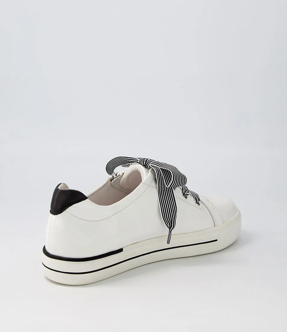 Audry (White/Black Wrinkle Patent)