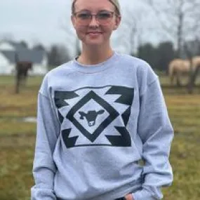 Aztec Cow Sweatshirt