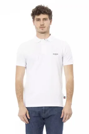 Baldinini Trend White Cotton Men Polo