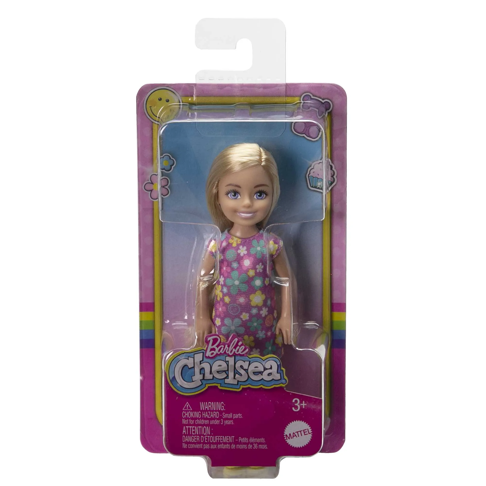 Barbie Boneca Chelsea Vestido de Flor Roxo