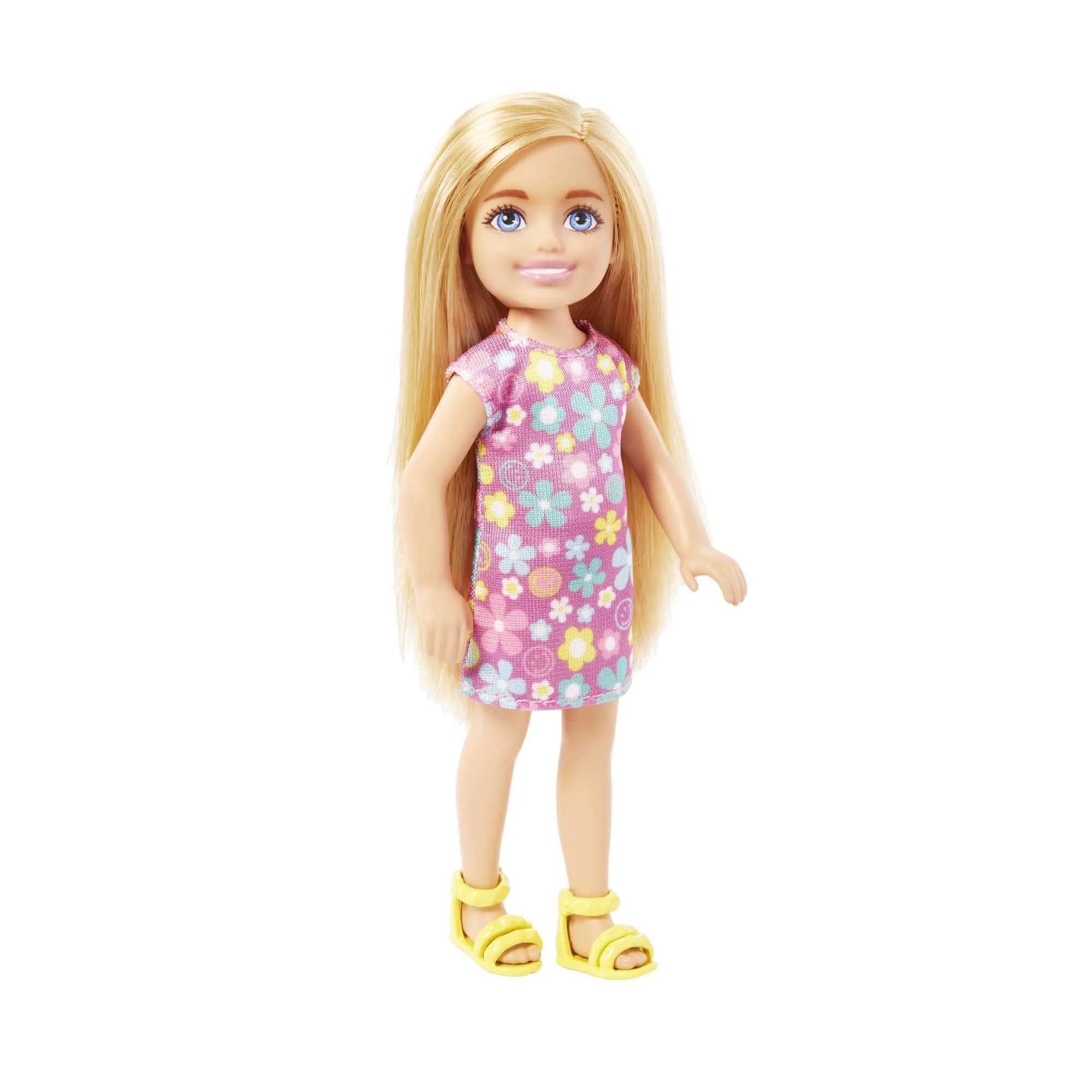 Barbie Boneca Chelsea Vestido de Flor Roxo