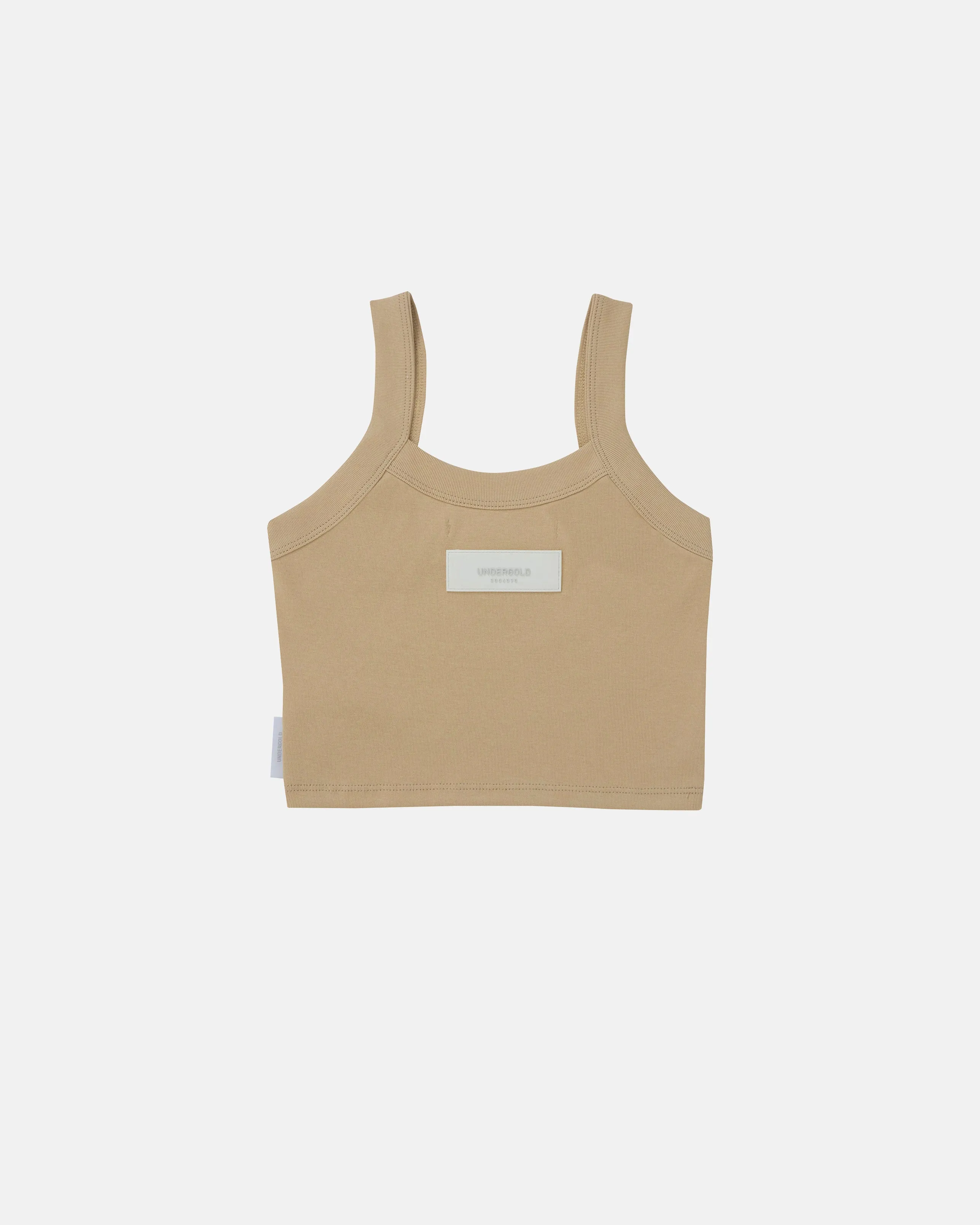 Basics Cropped Tank Top Bone