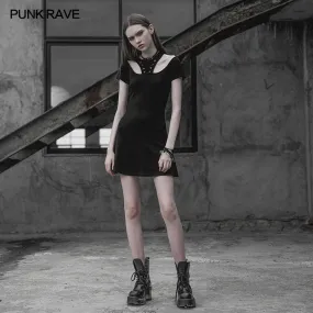 Black Cyberpunk Club Dress