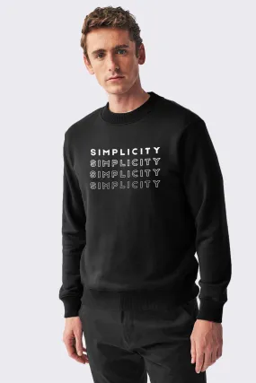 Black Printed Sweatshirt