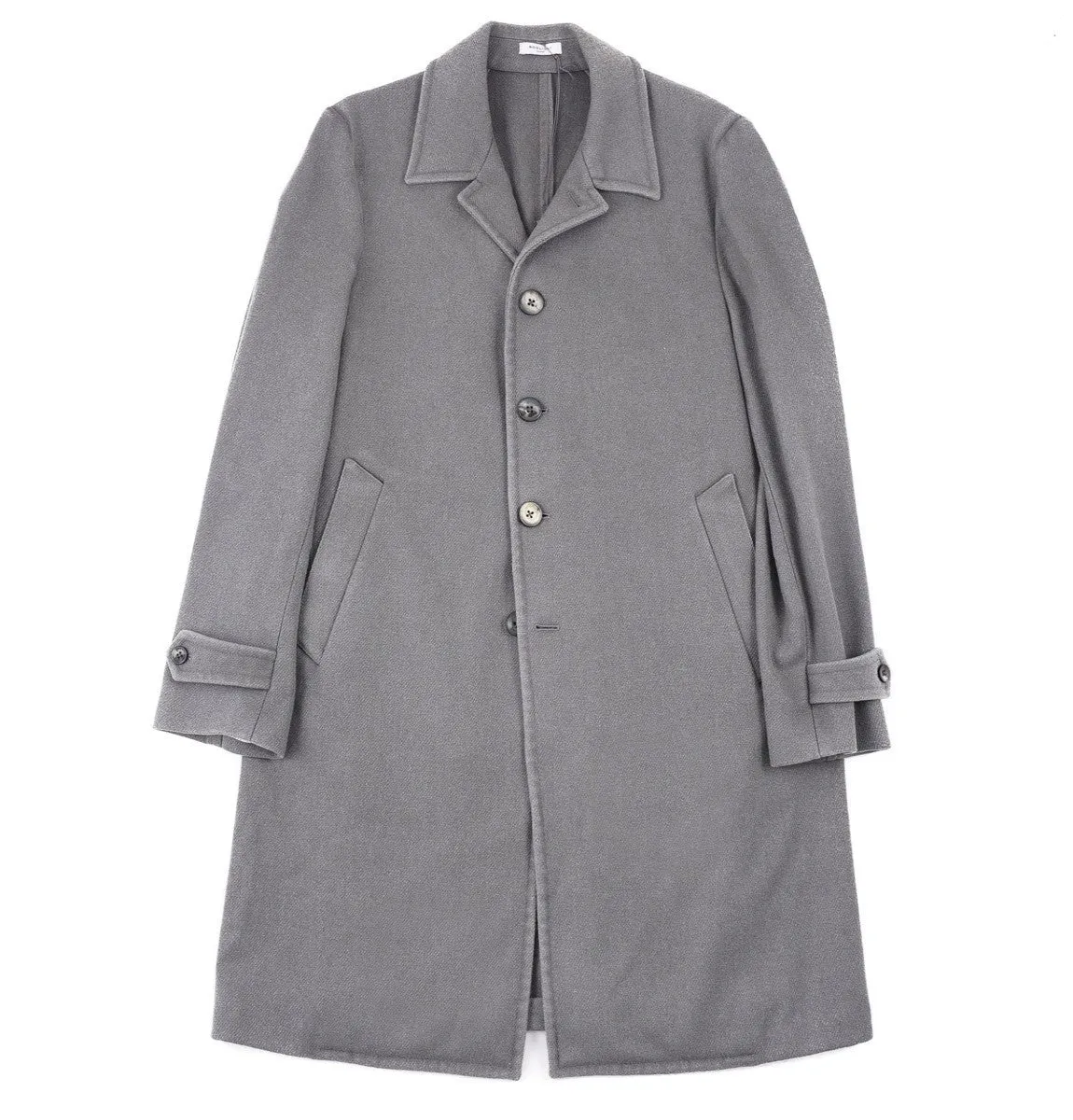 Boglioli Garment-Washed Wool Overcoat