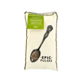 Brindisa Epic Pardina Lentils in Cloth Sack, 500g