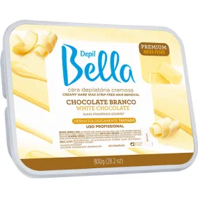 CERA CHOCOLATE BRANCO DEPIL BELLA 800G