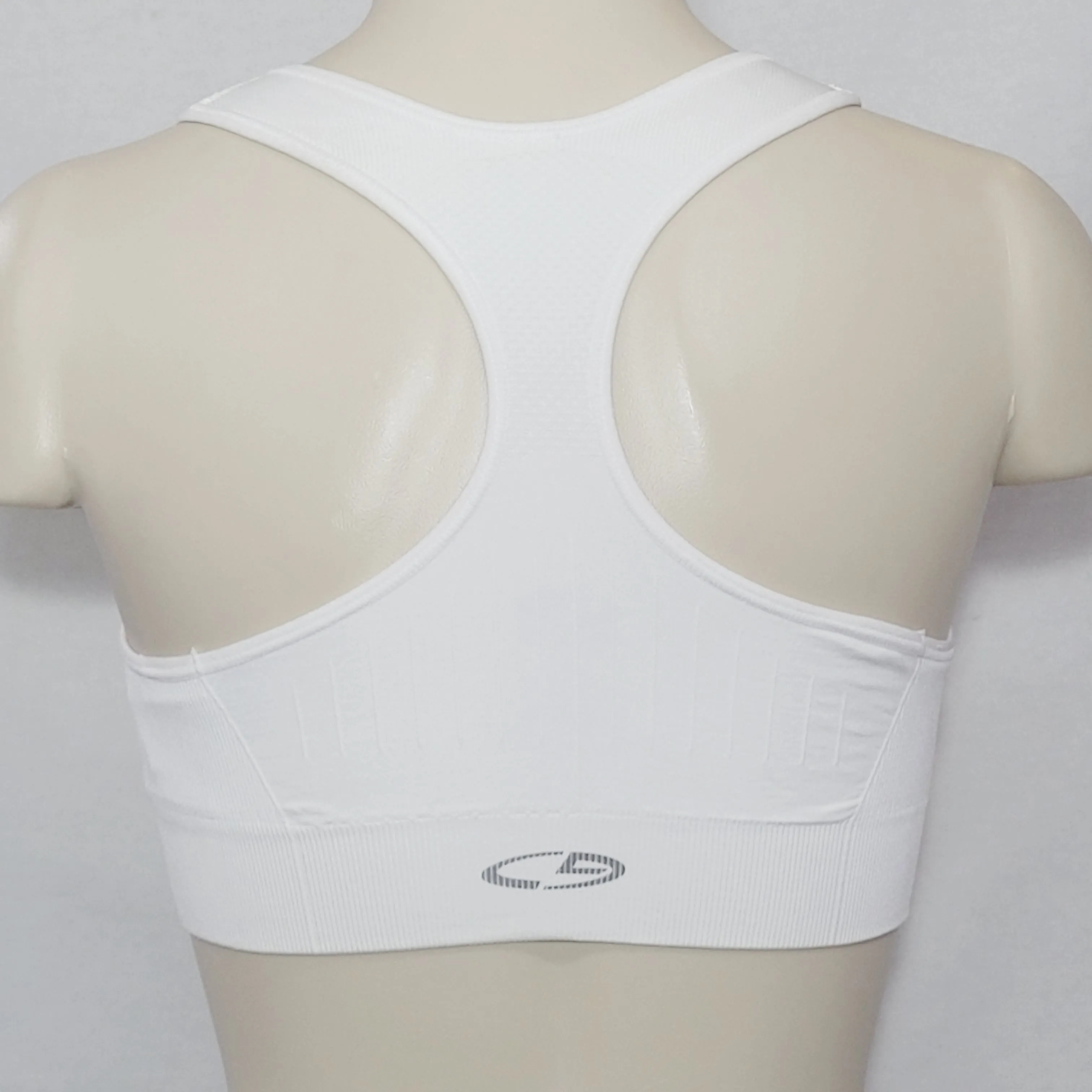 Champion N9169 9169 Wire Free Racerback Sports Bra Size SMALL White