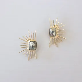 Chloe Earrings | Pyrite