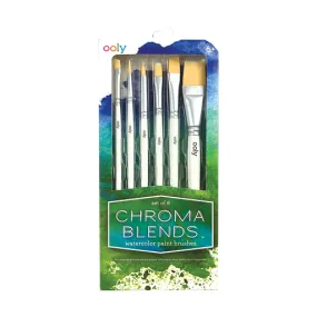 Chroma Blends Watercolor Paint Brushes - Set of 6