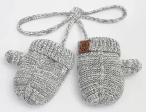 Cotton Knit Baby Mitten -Grey Mix | CALIKIDS