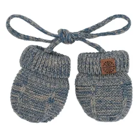 Cotton Knit Baby Mitten - Midnight Blue Mix | CALIKIDS