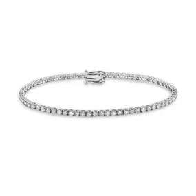 Diamond Tennis Bracelet (5.50 ct.) 3 mm 4-Prongs Setting in 14K Gold