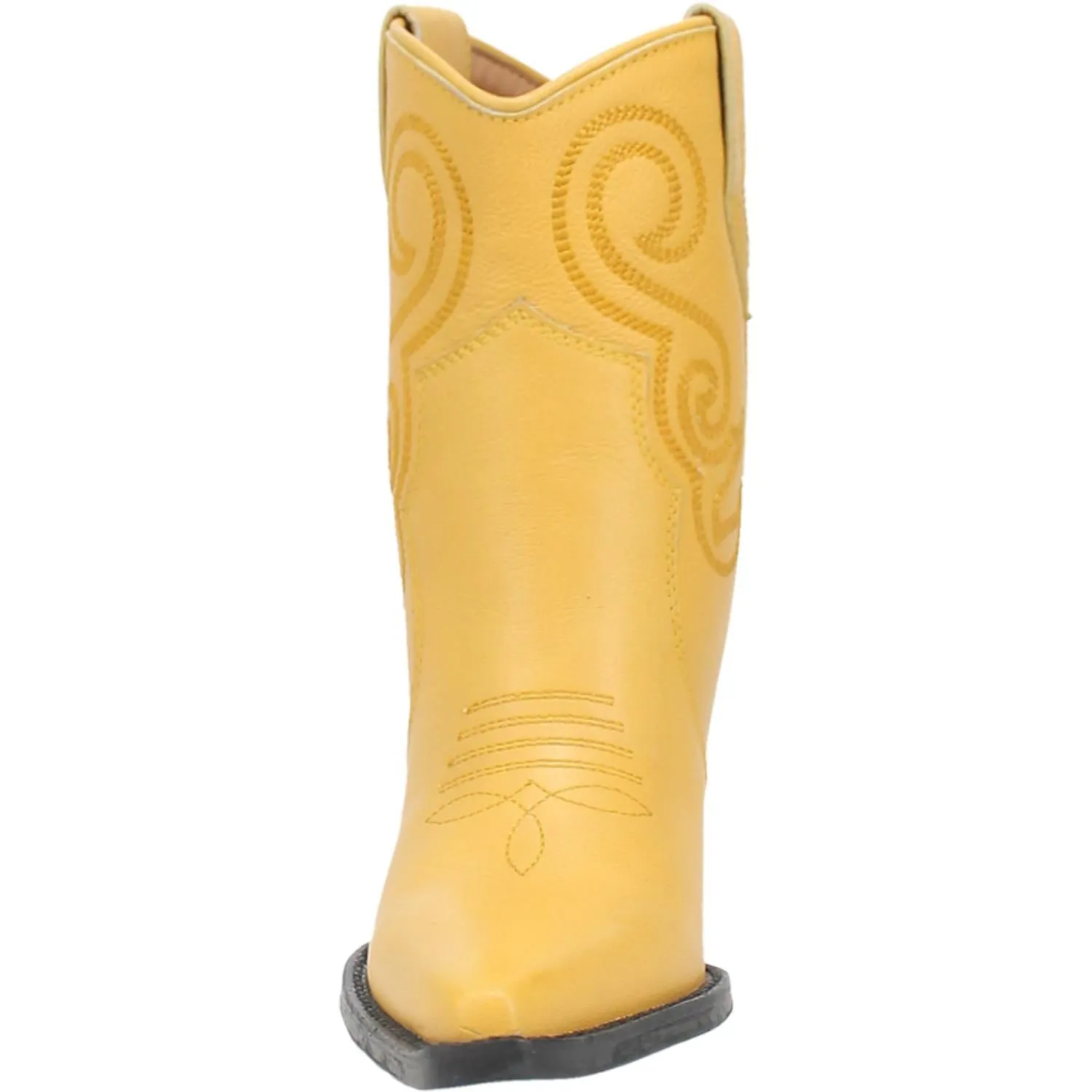 *DISCONTINUED* Dingo | Pretty N Prissy Leather Bootie in Yellow - Last Chance Size 9