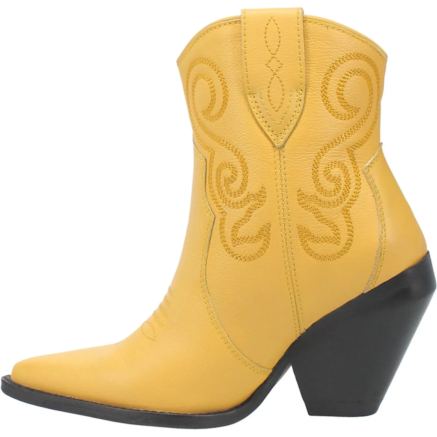 *DISCONTINUED* Dingo | Pretty N Prissy Leather Bootie in Yellow - Last Chance Size 9