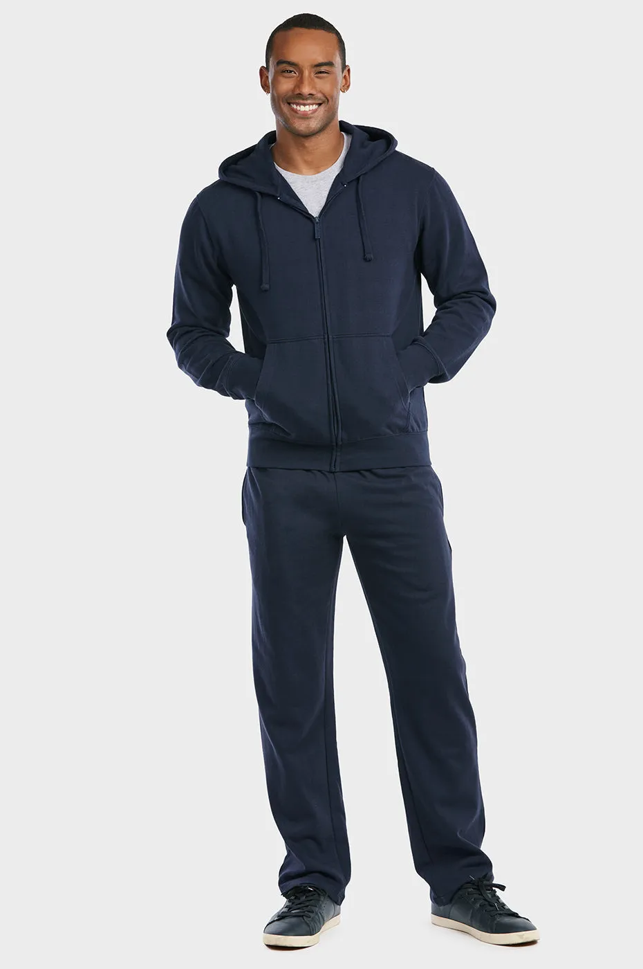 ET TU MEN'S LIGHTWEIGHT FLEECE SWEATPANTS (SP1020E_NAVY)