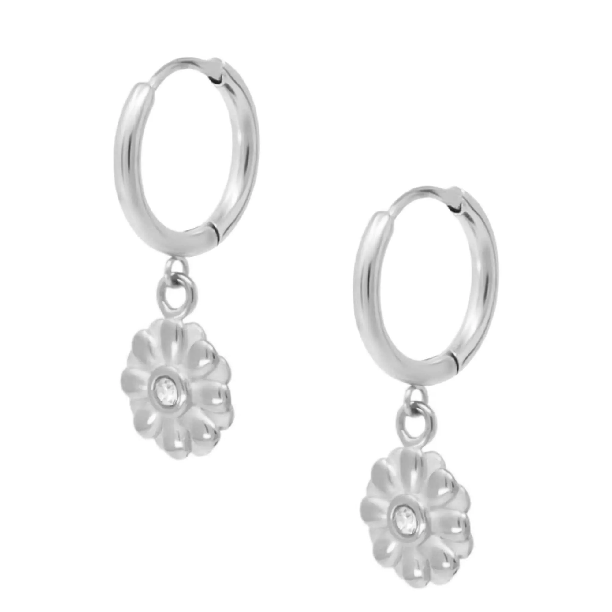 Fleur Hoop Earrings