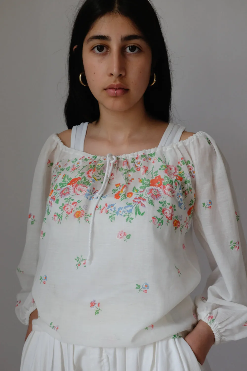 FLORAL VINTAGE LUCID BLOUSE