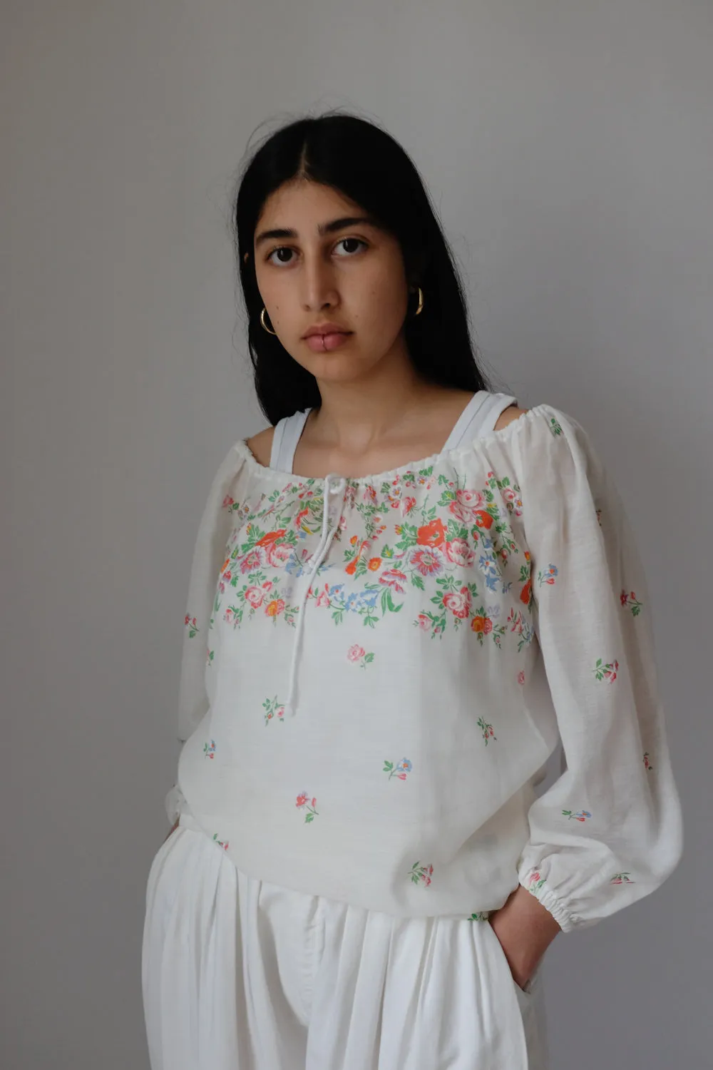 FLORAL VINTAGE LUCID BLOUSE