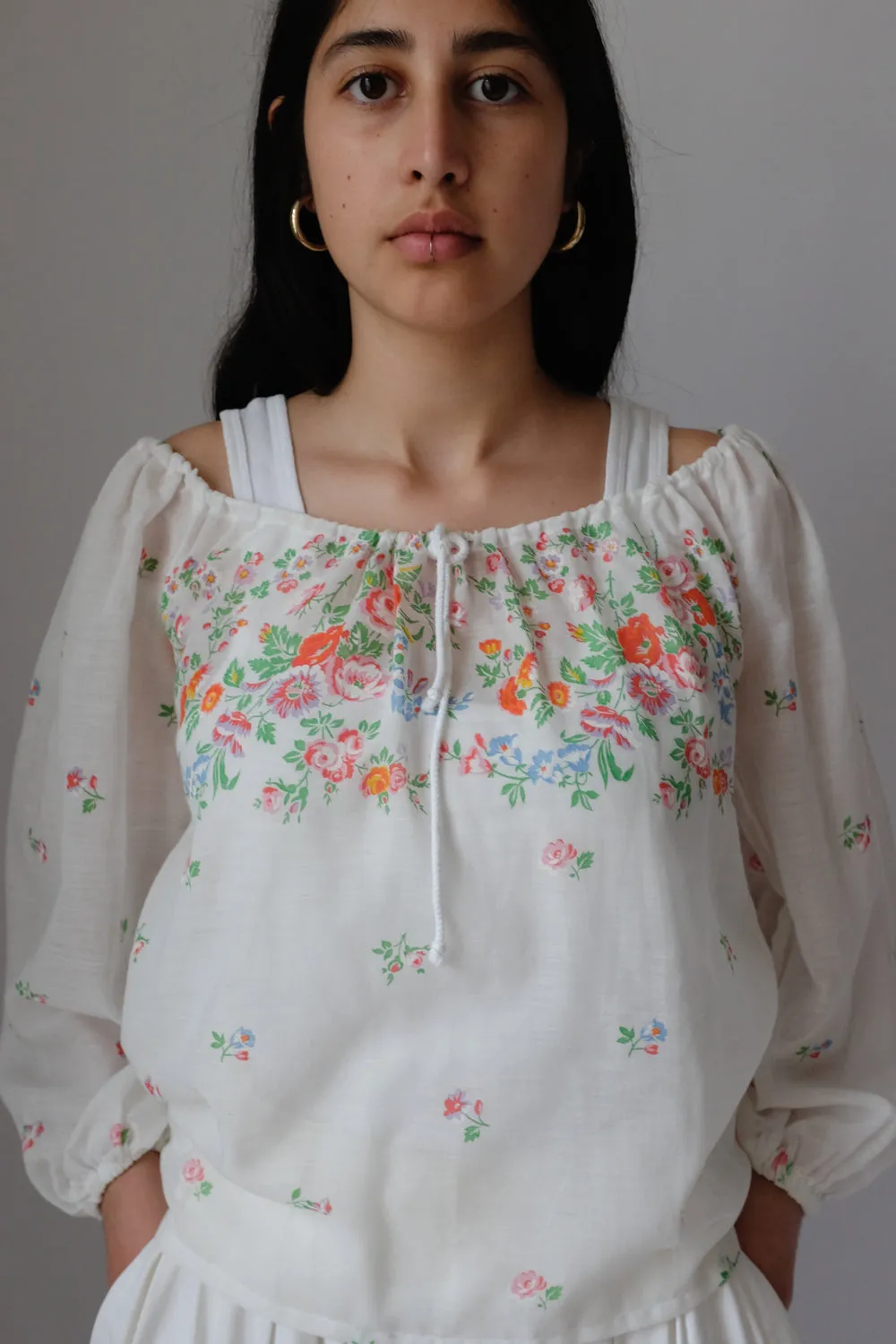 FLORAL VINTAGE LUCID BLOUSE