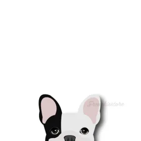 Frenchie Sticker | Frenchiestore | Black L Pied French Bulldog Car Decal