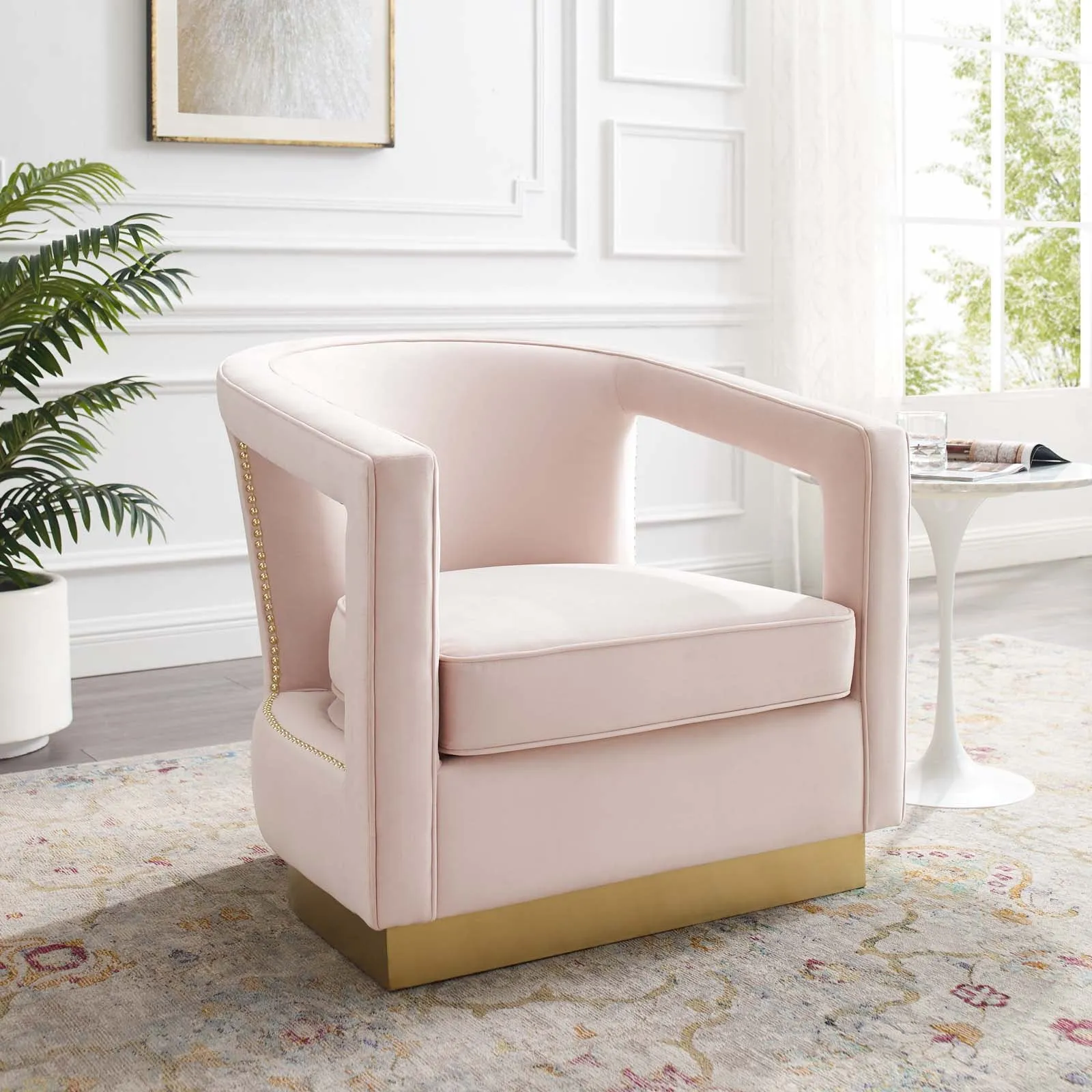 Frolick Performance Velvet Armchair