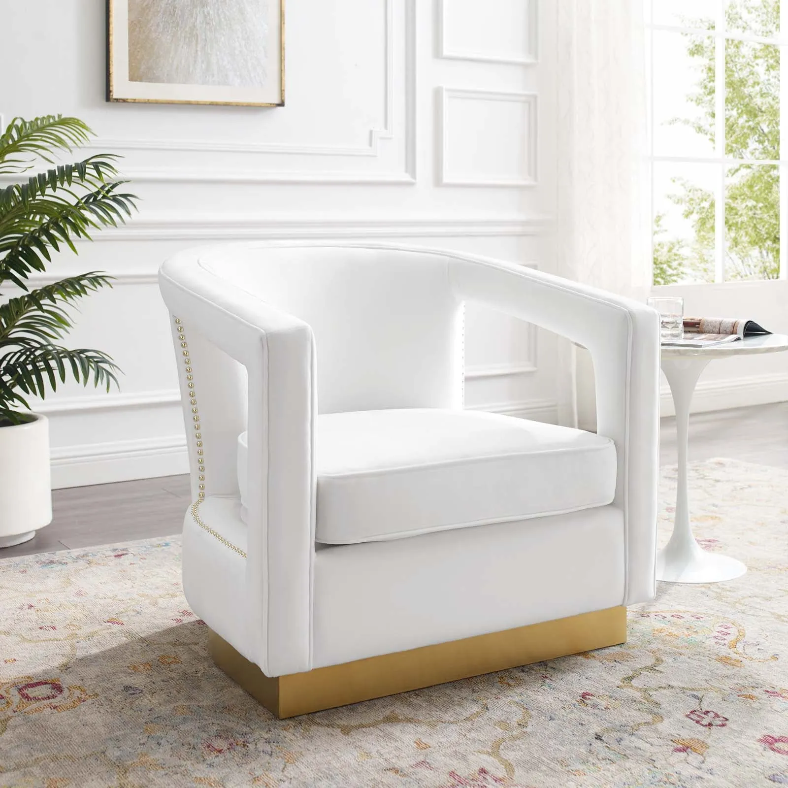 Frolick Performance Velvet Armchair