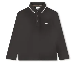 Hugo Boss Boys Black Polo