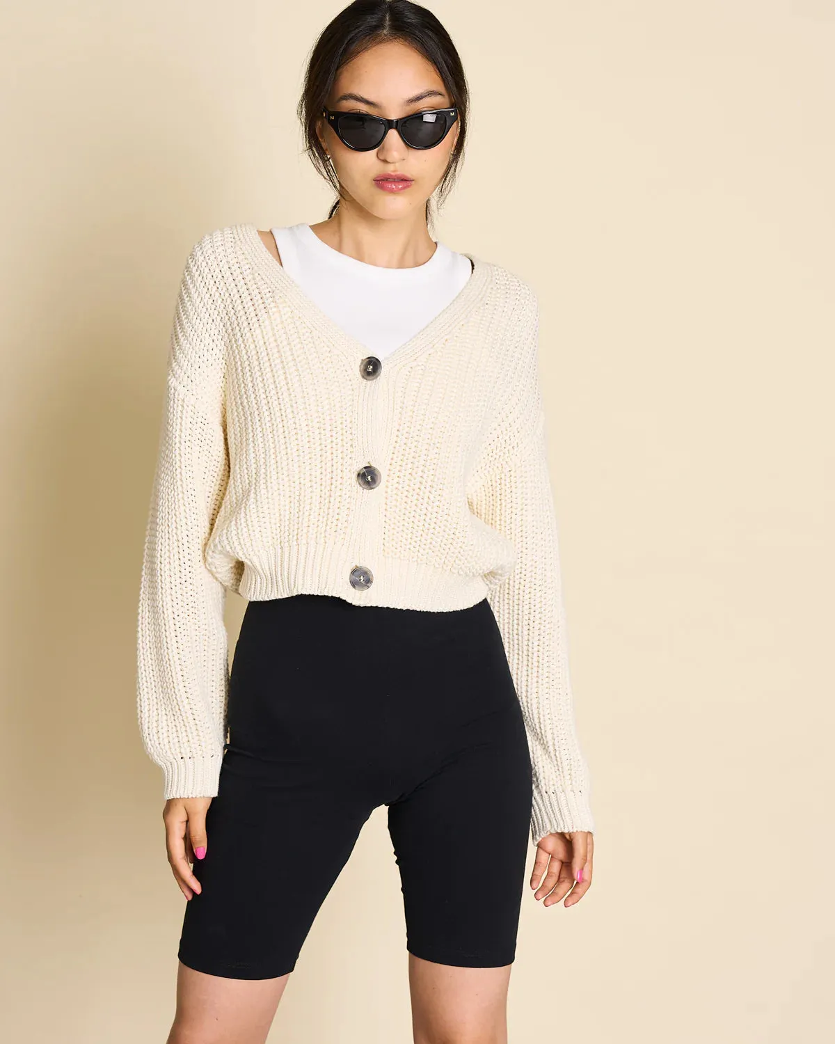 JAN 'N JUNE Lena cardigan off white women