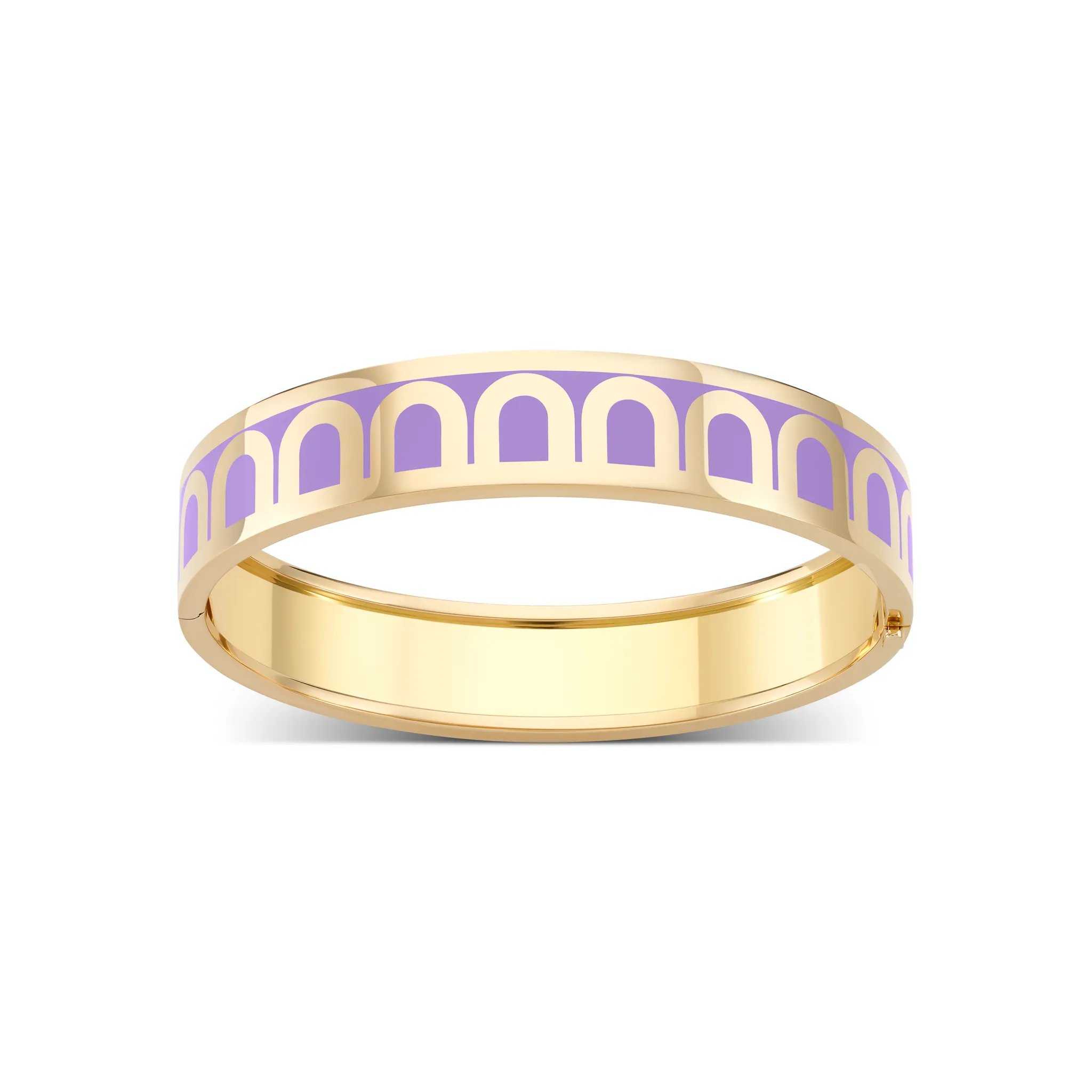 L'Arc de DAVIDOR Bangle GM, 18k Yellow Gold with Lacquered Ceramic