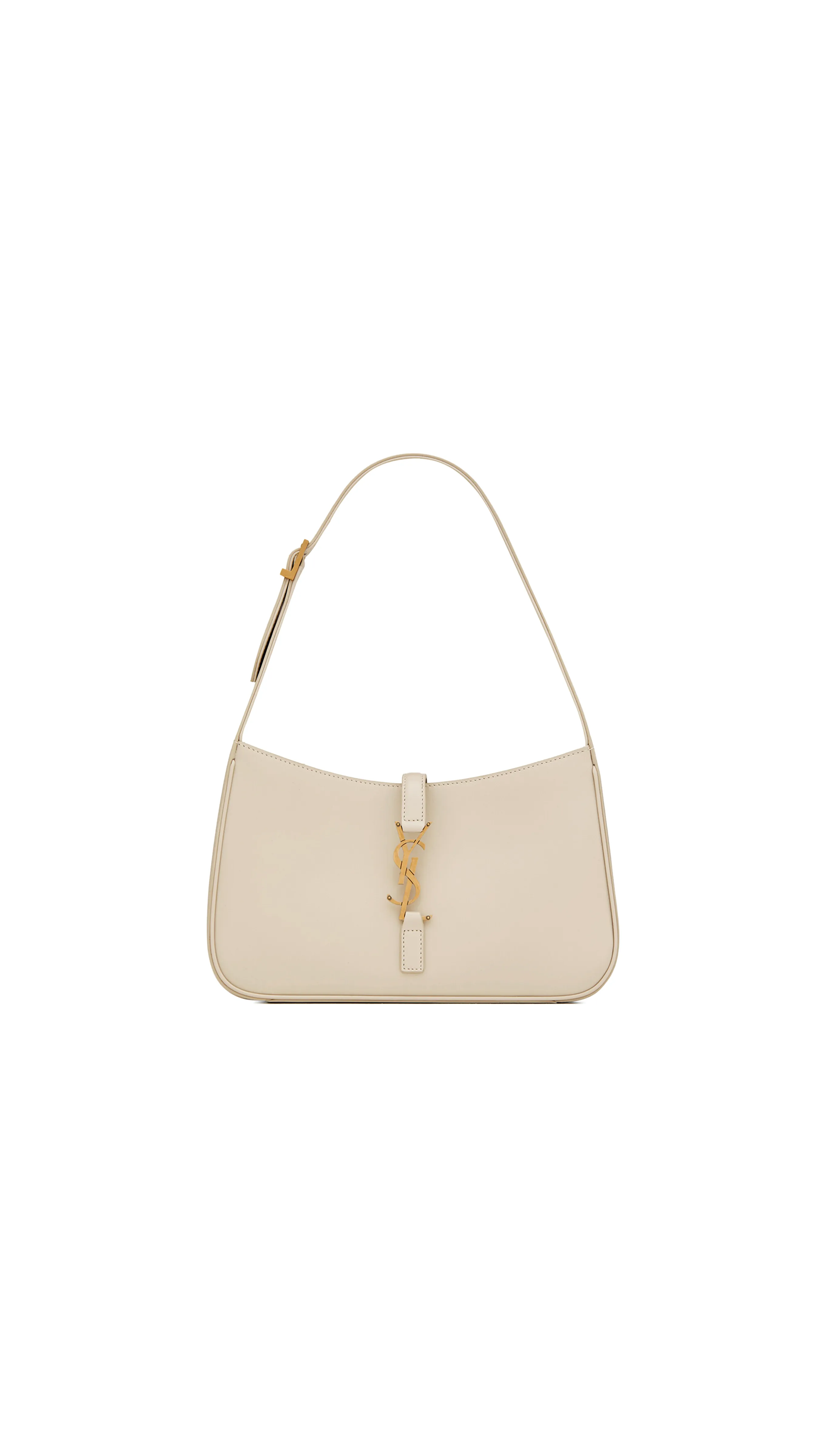 Le 5 À 7 Hobo Bag in Smooth Leather - Blanc Vintage