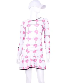 Limited LS Vee Monroe Pink Hearts & Net