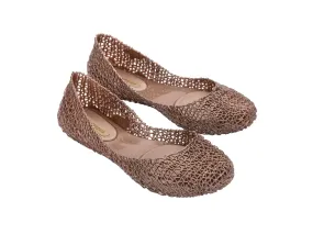 Melissa Campana Papel AD MetallIc Rose Ballerinas