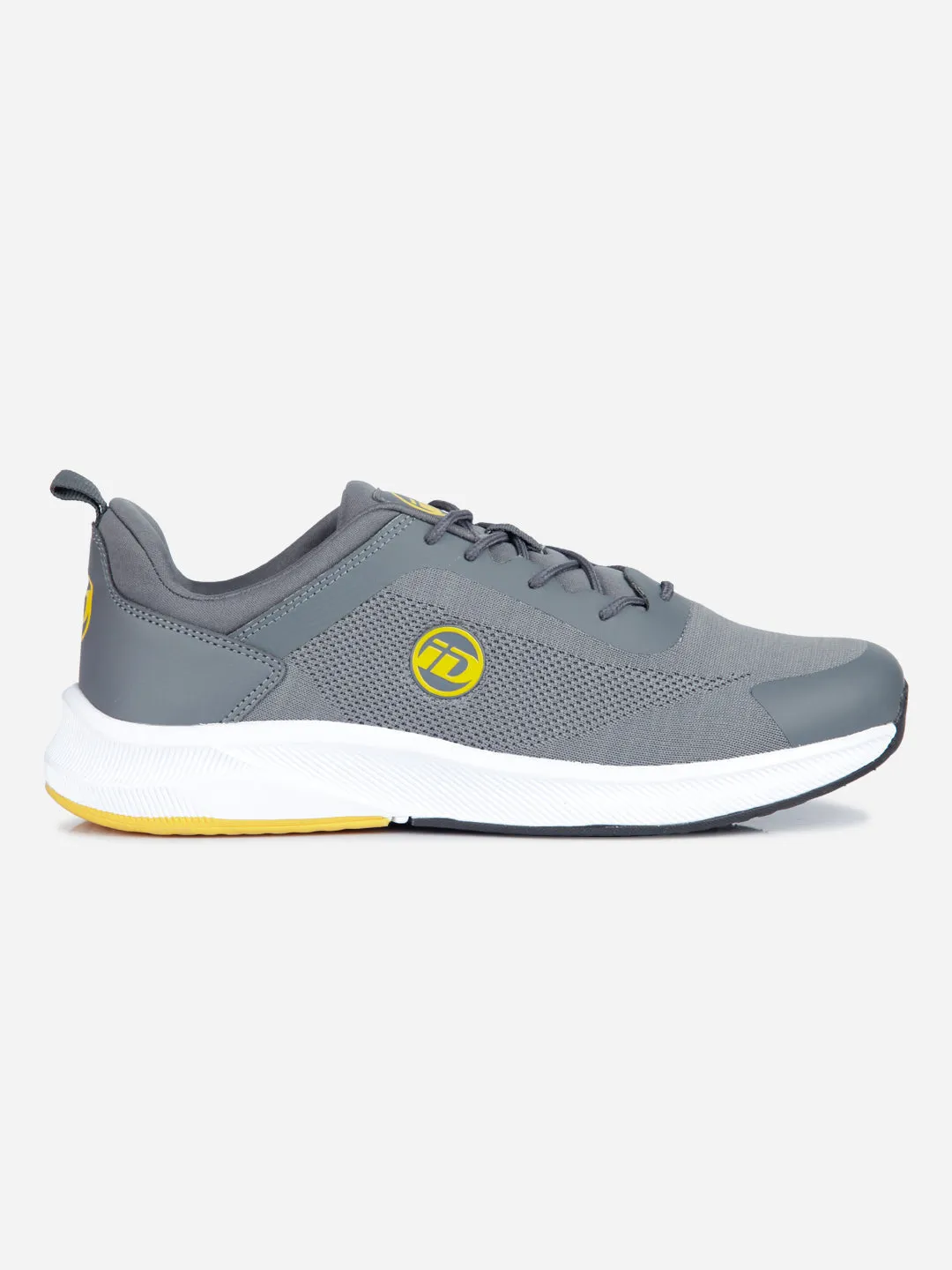 Men's Grey Lace Up Sneaker (ID7519)