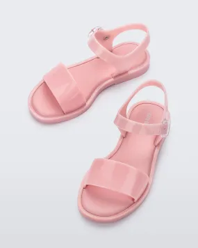 Mini Melissa Mar Glitter Pink Sandal For Girl