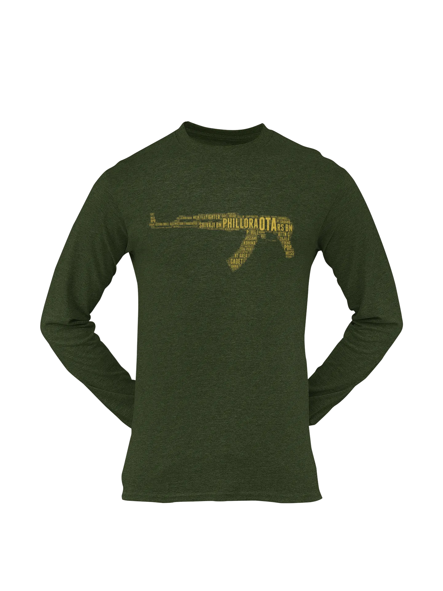 OTA T-shirt - Word Cloud Phillora - AK-47 Folding Stock (Men)