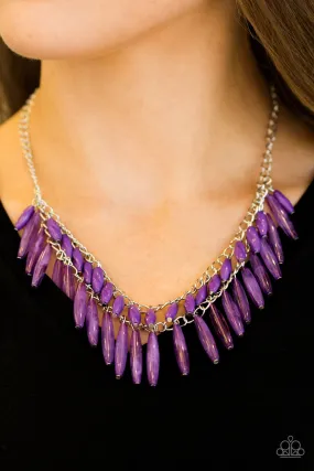 Paparazzi Accessories  - Speak Of The Diva #L123 - Purple Necklace