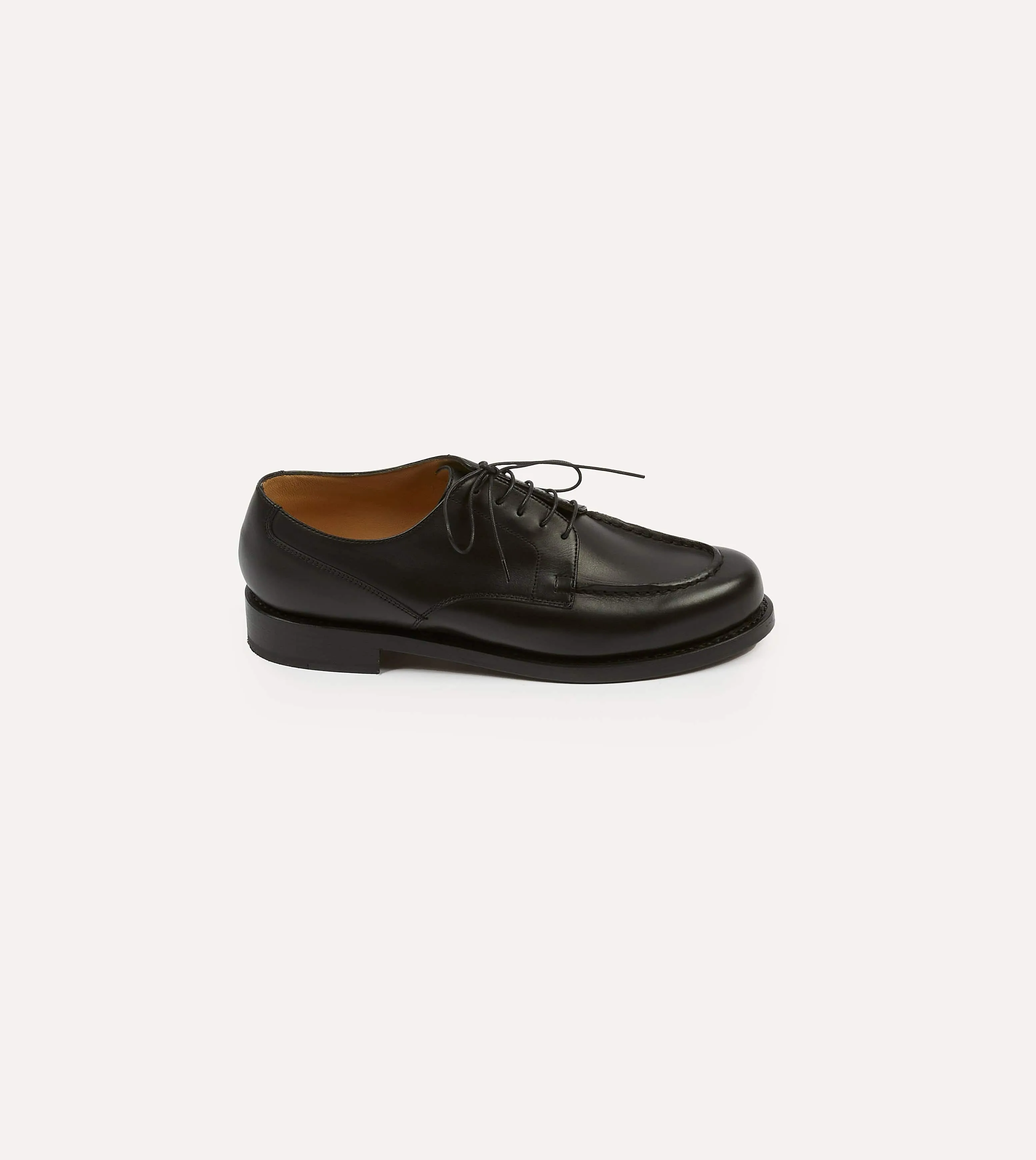 Paraboot Chambord Black Calf Leather Derby Shoe